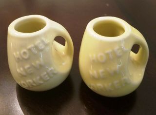Vintage Art Deco Individual Creamers From Hotel Yorker 1930 