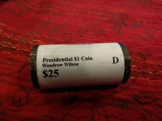 2013 D Roll Woodrow Wilson (25 Presidential $1.  Coins) Bu