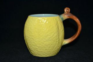 Vintage Hand Painted Ceramic Lemon Coffee Cup Made In Italy By Ancora