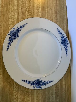 Eschenbach Danish Blue 10” Rimmed Dinner Plate - Set Of 2