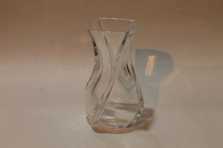 6 " Baccarat France Crystal Serpentin Swirl Vase
