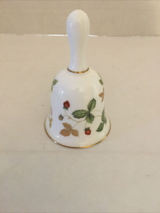 Vintage Wedgwood Wild Strawberry Mini / Miniature Table Bell 4.  5in Tall