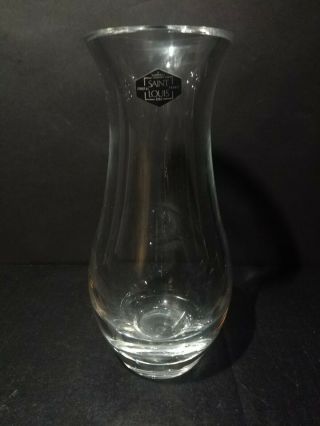 Signed Rare Stunning Heavy Vintage Saint St Louis Crystal Vase - 10 1/4 "