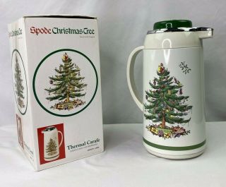 Spode Christmas Tree 1 Liter Thermal Carafe For Hot & Cold Beverages