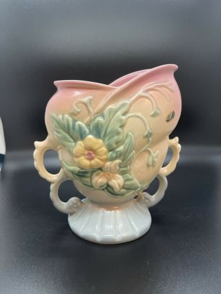 Hull Art Pottery 1940’s Wildflower Vase L@@k Butterfly Handles