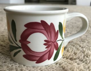Vintage Portmeirion Welsh Dresser Coffee Cup 6 Oz Angharad Menna Floral Britain