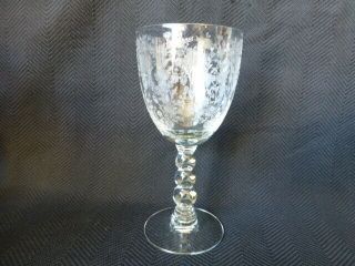 Seven Vintage Elegant Glass Duncan & Miller First Love Goblets 2