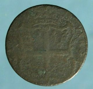 Virginia Halfpenny,  1773,  Us Colonial Era / Revolutionary War Era Coin,  Copper