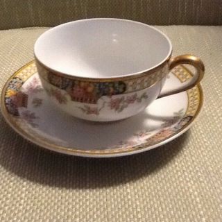 Limoges B & C Co,  L Bernardaud,  Cup And Saucer Pre - Owned.  Made In France.