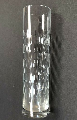Vintage Baccarat France Signed Crystal " Paris " Bud Vase 7” Tall,  Cond