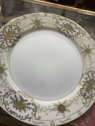 Vintage Adline China Coronet Occupied Japan Dinner Plate Hand Painted Gold
