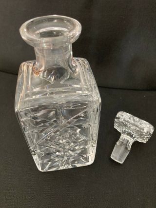 Vintage Waterford Crystal Brandy Decanter 12 " Ireland,  Etched Rose