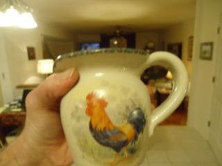 Home & Garden Party Ltd Rooster Creamer & Sugar with Lid 2