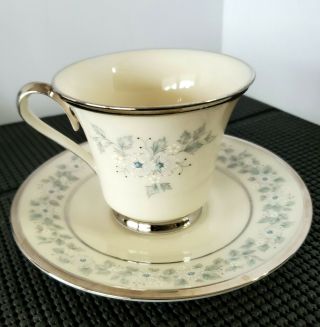 Lenox China " Windsong " Footed Cup & Saucer