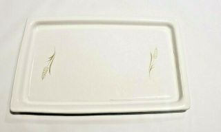 Vintage Corning Ware W - 35 - B Brown Wheat Made In Usa Broil Bake Tray Platter