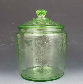 Vintage Anchor Hocking Depression Glass Ballerina Cookie Jar