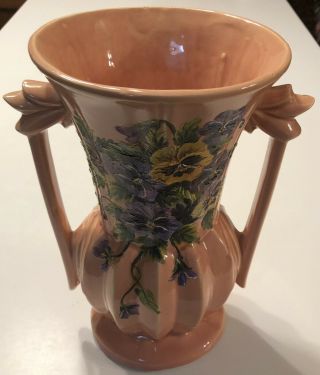 Mccoy Pottery Vase Hand Painted