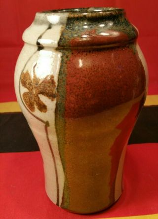 Wishon Harrell Muncie,  Indiana (signed) - Art Pottery Vase - 1995 - 6.  5 