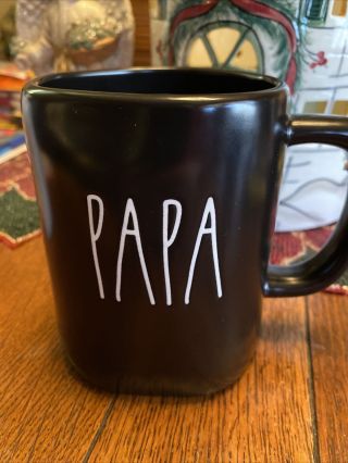 Rae Dunn “papa ” Black Coffee Mug.  W Tag 2020