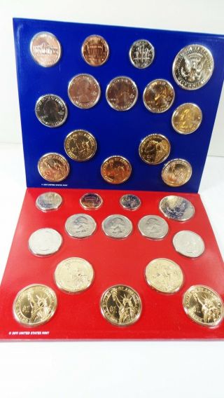 2012 Annual Us Min With 28 P And D Coins Uncirculated Coin Set Complete
