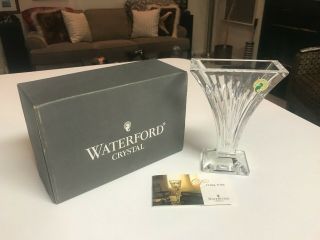 6 1/8 " Waterford Clarion Cut Crystal Vase With Label