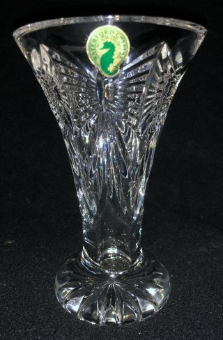 Waterford Crystal " Best Wishes " 6 Inch Tall Vase 2000
