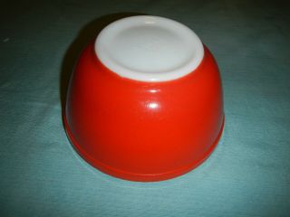Vintage Pyrex Red Primary Color 1.  5 Quart 402 Mixing Bowl Retro Kitchen Decor