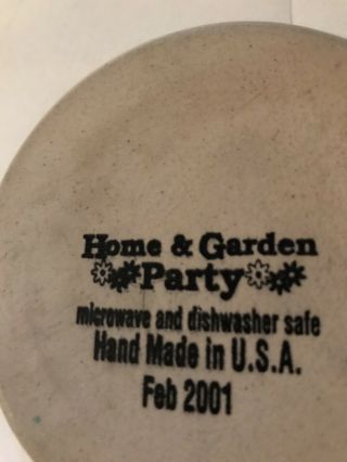 2001 Home And Garden Party Magnolia Spoon Rest 5.  5 “ Display Only Good Cond 3