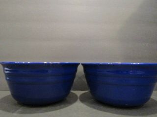 Rachael Ray Double Ridge Set Of 2 Blue Rasberry Cereal Bowls 6 "