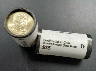 2012 D Grover Cleveland Dollar Presidential 25 Coin Bu Unc Roll Obw 1st Term