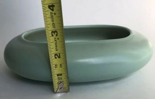 Matte Moss Green Oval Bulb Planter Unmarked 2