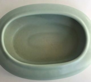 Matte Moss Green Oval Bulb Planter Unmarked 3