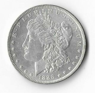 Usa=1888 - O Silver Morgan Dollar Unc