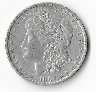 Usa=1886 - O Silver Morgan Dollar
