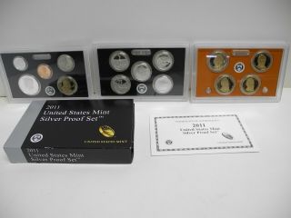 2011 United States 14 Coin Silver Proof Set With & Box