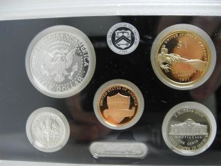 2011 United States 14 Coin SILVER Proof Set with & Box 3