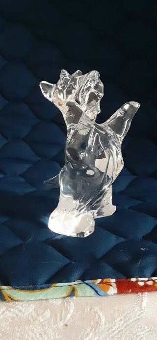 Baccarat Crystal Scottish Terrier Scottie Dog Figurine France Authentic