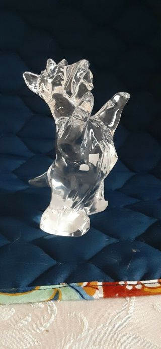 Baccarat Crystal Scottish Terrier Scottie Dog Figurine France Authentic 2