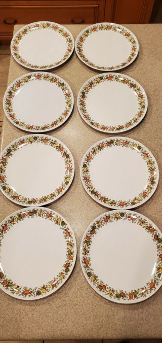 Vtg.  Centura By Corning Spice Of Life 8 - 8 1/2 Inch Plates