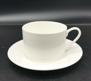 Fitz And Floyd Nevaeh White Cup And Saucer -