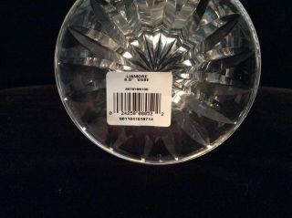 Waterford Lismore Crystal 8.  5 inch Vase Flared Footed with Sticker and Box 2