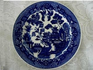 Collectible Vintage Made In Japan Blue Willow Pattern Plate