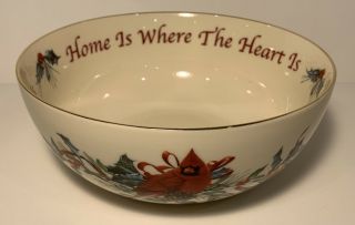 Lenox Winter Greetings Sentiment Bowl Home Is Where The Heart Is