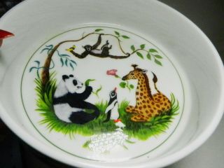 Vintage 1988 Lynn Chase Jungle Party Child ' s Low Bowl - 5 3/4 