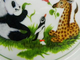 Vintage 1988 Lynn Chase Jungle Party Child ' s Low Bowl - 5 3/4 