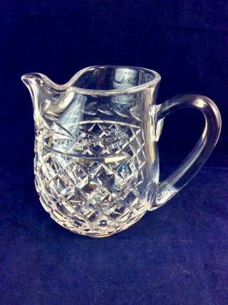 Vintage Waterford Crystal Glandore Pitcher With Ice Lip Signed