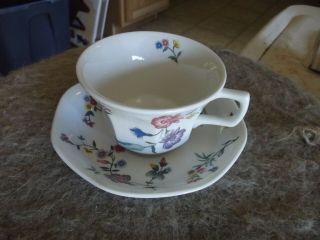 Laura Ashley Chinese Silk Cup And Saucer 4 Available