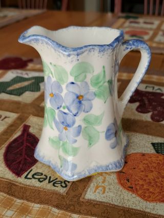 The Cash Family Pottery Usa Pitcher 4 " ×3 " Handpainted 6 Oz.