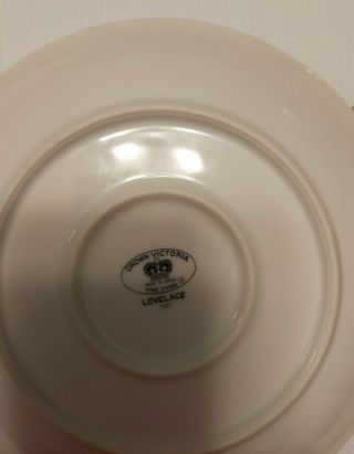 Crown Victoria Lovelace China Serving Bowl 2