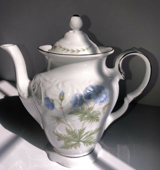 Tienshan Vintage Fine China Floriade Design Pattern 5 Cup Coffee Pot Teapot